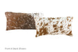 Salt and Pepper Brown Cowhide Pillow 12x22 #A51743 by Hudson Hides
