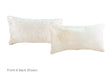 Solid White Cowhide Pillow 12x22 #A51751 by Hudson Hides