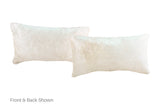 Solid White Cowhide Pillow 12x22 #A51751 by Hudson Hides