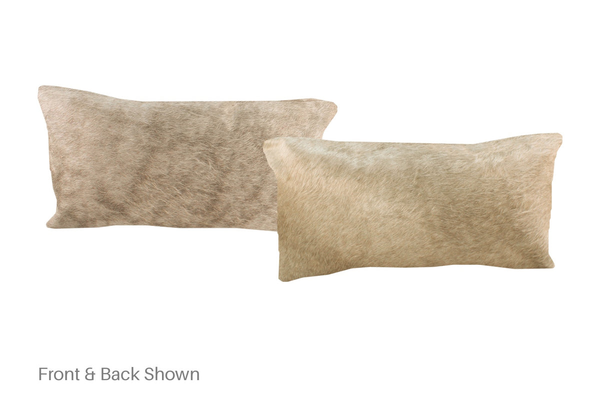 Champagne Cowhide Pillow #A51753