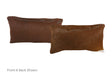 Solid Brown Cowhide Pillow 12x22 #A51754 by Hudson Hides