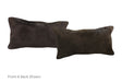 Solid Black Cowhide Pillow 12x22 #A51755 by Hudson Hides