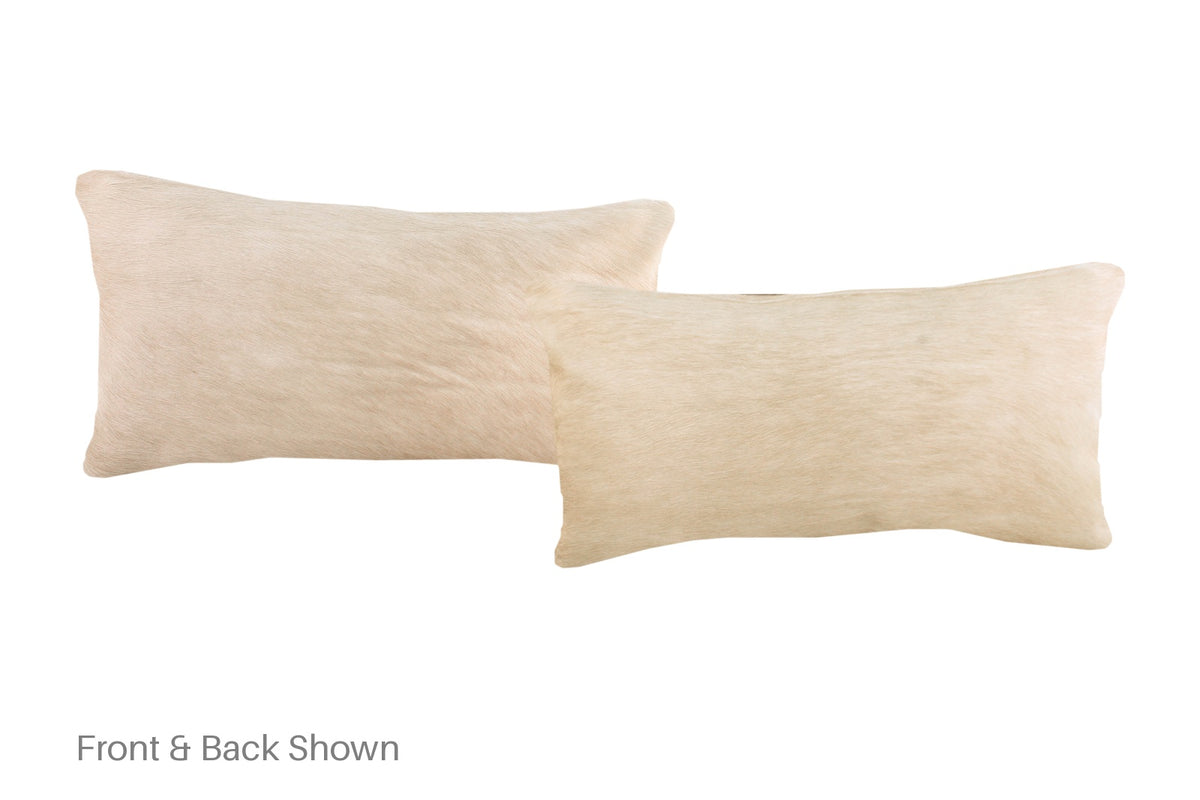 Champagne Cowhide Pillow #A51759