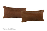 Solid Brown Cowhide Pillow 12x22 #A51760 by Hudson Hides