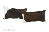 Black and White Cowhide Pillow 12x22 #A51761 by Hudson Hides