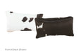 Black and White Cowhide Pillow 12x22 #A51765 by Hudson Hides