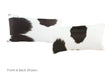 Black and White Cowhide Pillow 12x22 #A51767 by Hudson Hides