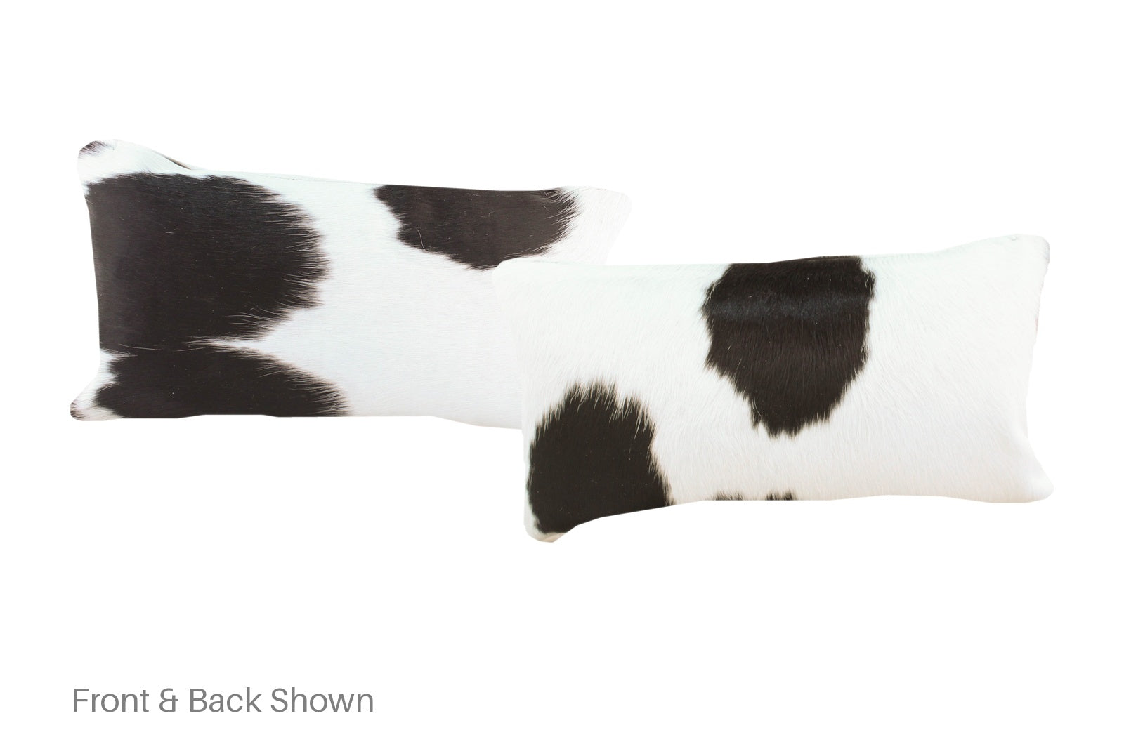 Black and White Cowhide Pillow #A51767