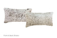 Salt and Pepper Black Cowhide Pillow 12x22 #A51774 by Hudson Hides