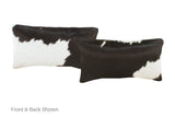 Black and White Cowhide Pillow 12x22 #A51775 by Hudson Hides