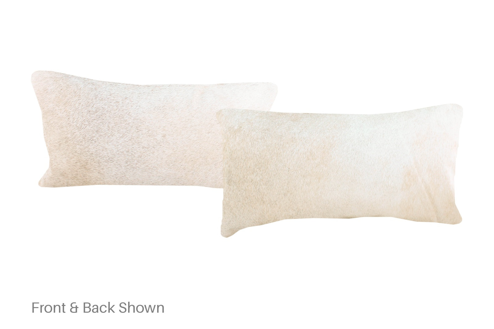 Grey with Beige Cowhide Pillow #A51779