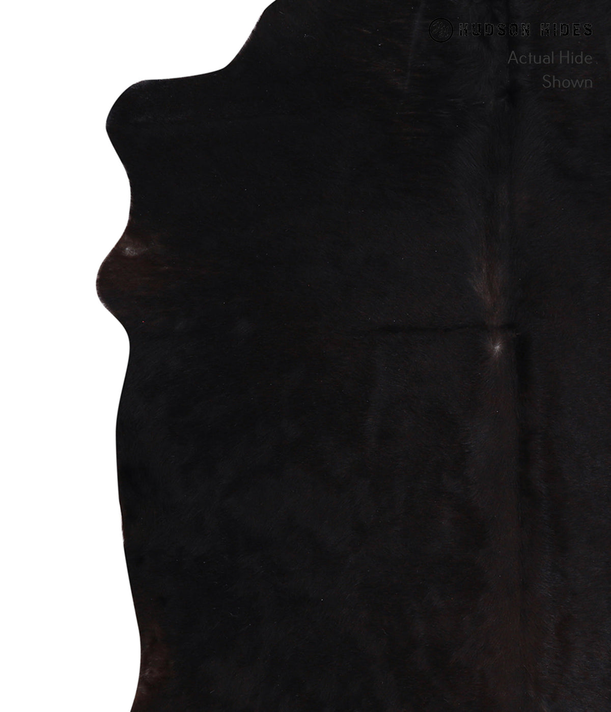 Solid Black Cowhide Rug #A5178