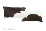 Black and White Cowhide Pillow 12x22 #A51781 by Hudson Hides