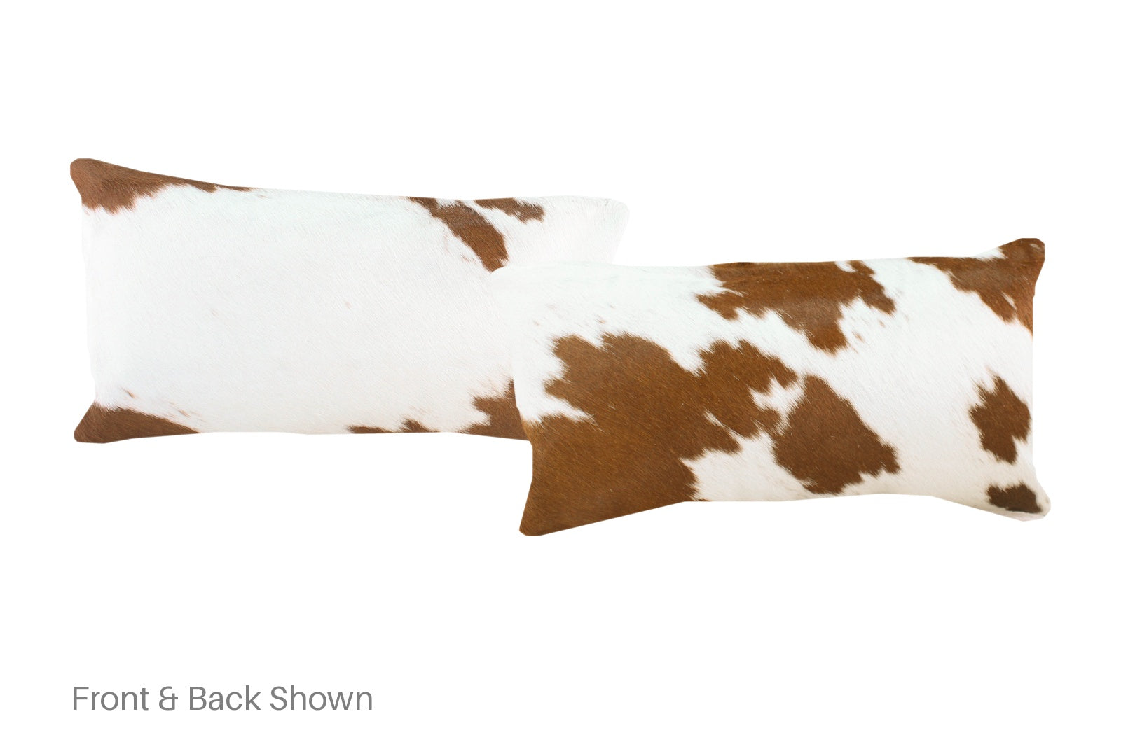 Brown and White Cowhide Pillow #A51783