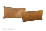 Solid Brown Cowhide Pillow 12x22 #A51784 by Hudson Hides