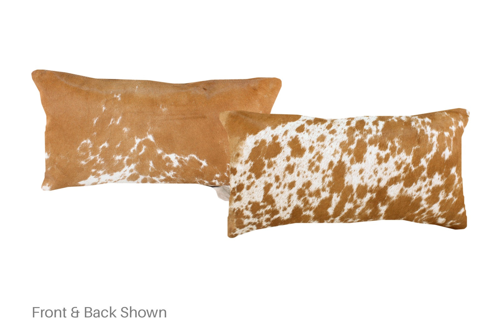 Salt and Pepper Brown Cowhide Pillow #A51785