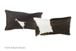 Black and White Cowhide Pillow 12x22 #A51789 by Hudson Hides