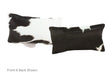Black and White Cowhide Pillow 12x22 #A51791 by Hudson Hides