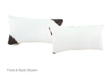 Black and White Cowhide Pillow 12x22 #A51793 by Hudson Hides