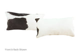 Black and White Cowhide Pillow 12x22 #A51797 by Hudson Hides