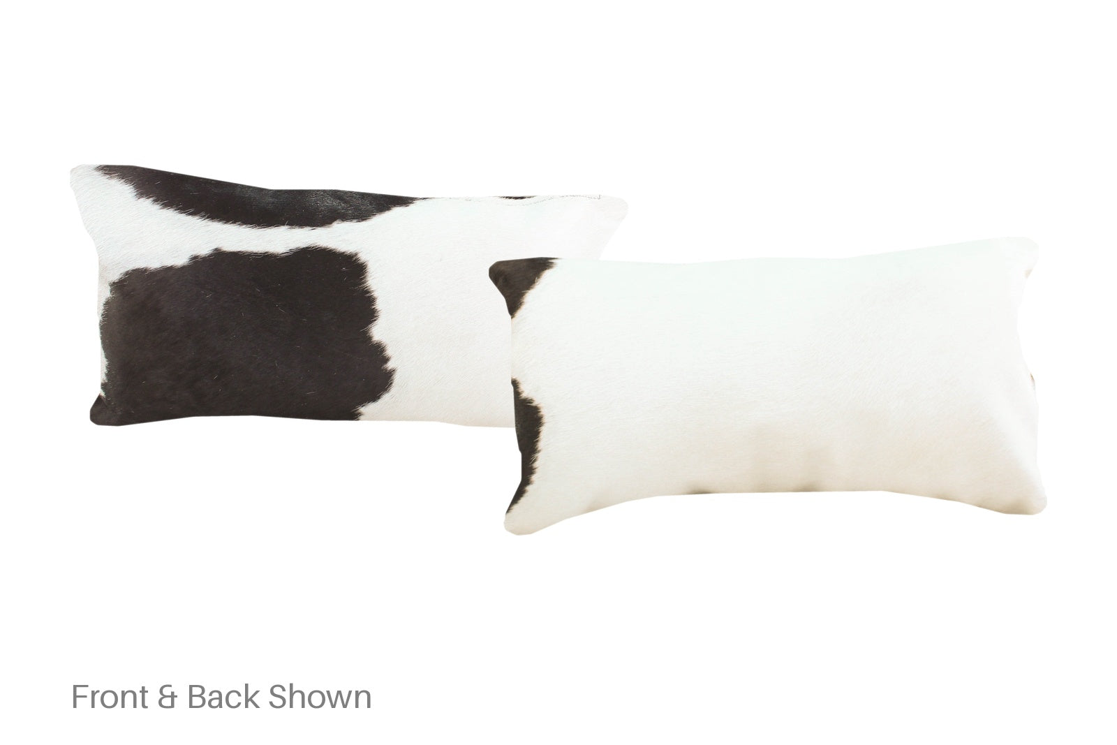 Black and White Cowhide Pillow #A51797