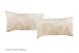 Champagne Cowhide Pillow 12x22 #A51805 by Hudson Hides