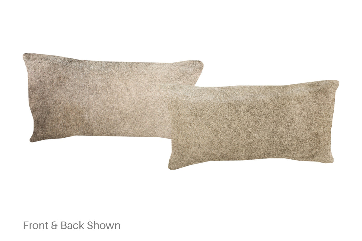 Grey Cowhide Pillow #A51808