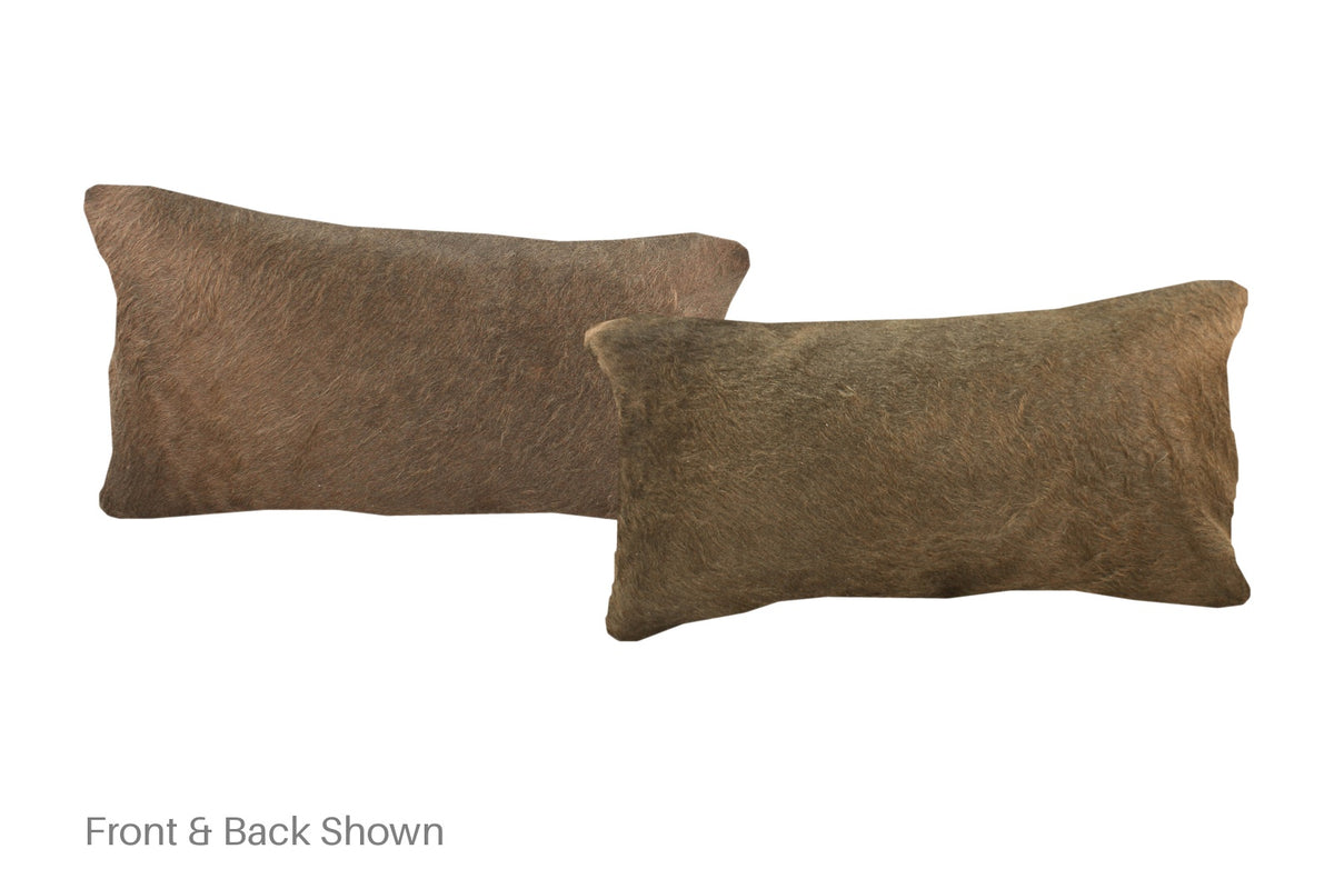 Chocolate Cowhide Pillow #A51809