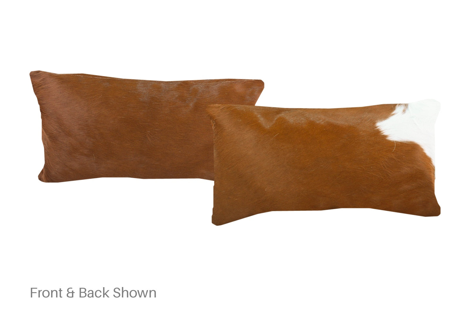 Brown and White Cowhide Pillow #A51814