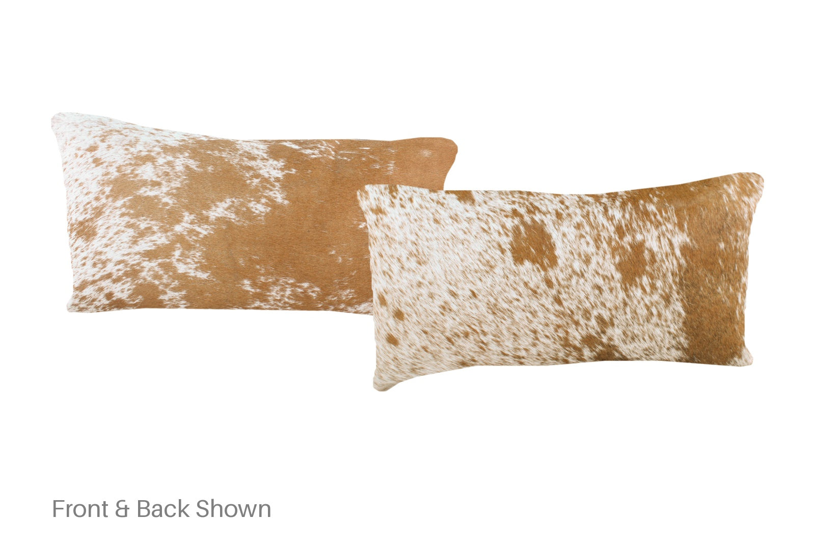 Salt and Pepper Brown Cowhide Pillow #A51826