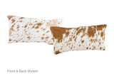Salt and Pepper Brown Cowhide Pillow 12x22 #A51828 by Hudson Hides