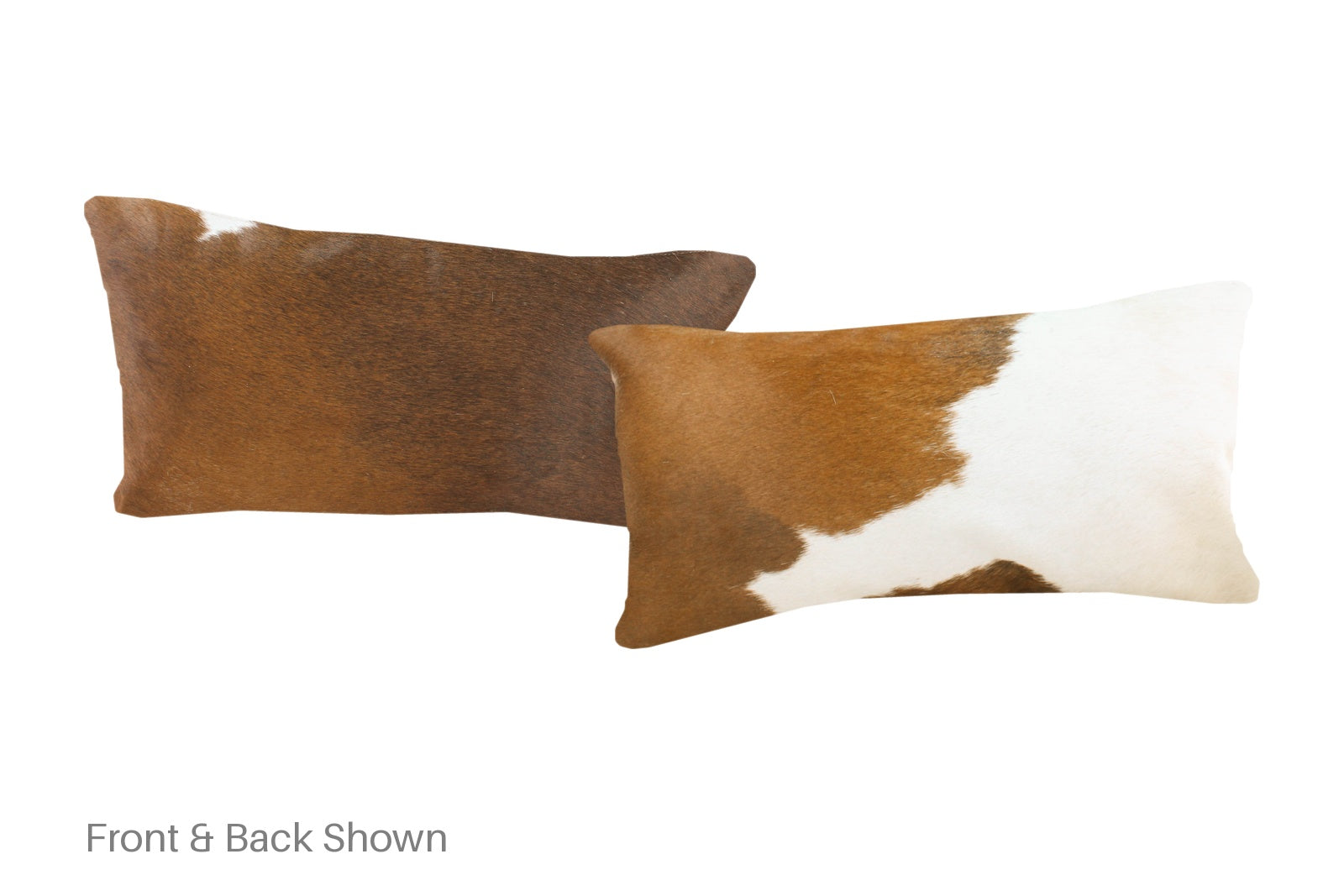 Brown and White Cowhide Pillow #A51830