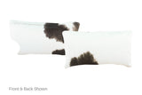 Black and White Cowhide Pillow 12x22 #A51840 by Hudson Hides