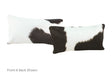 Black and White Cowhide Pillow 12x22 #A51842 by Hudson Hides