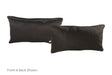 Solid Black Cowhide Pillow 12x22 #A51844 by Hudson Hides