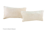 Solid White Cowhide Pillow 12x22 #A51854 by Hudson Hides