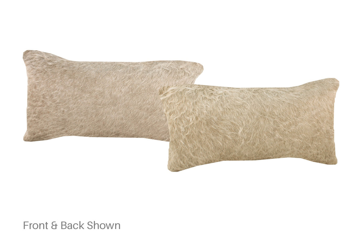 Champagne Cowhide Pillow #A51855