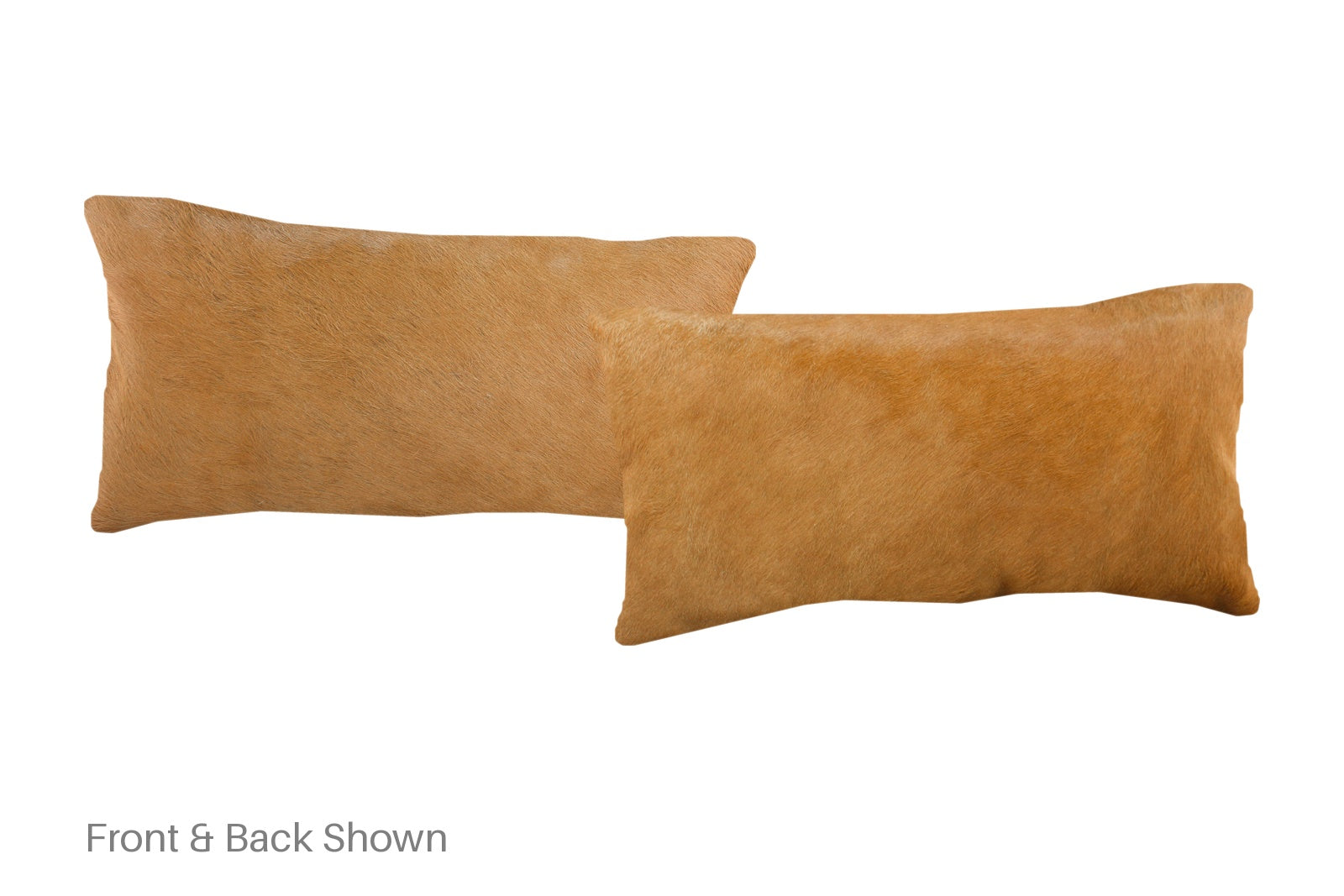 Solid Brown Cowhide Pillow #A51858