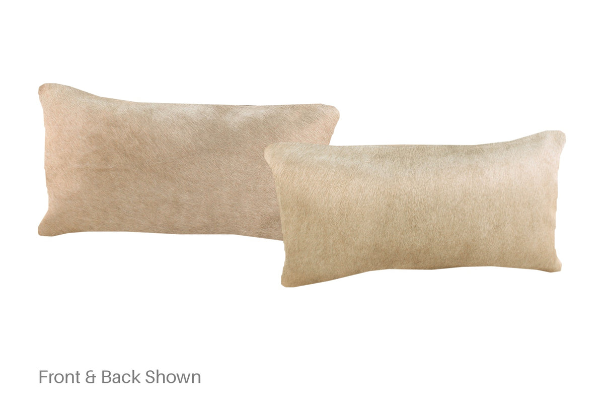 Champagne Cowhide Pillow #A51859