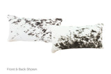 Black and White Cowhide Pillow 12x22 #A51861 by Hudson Hides