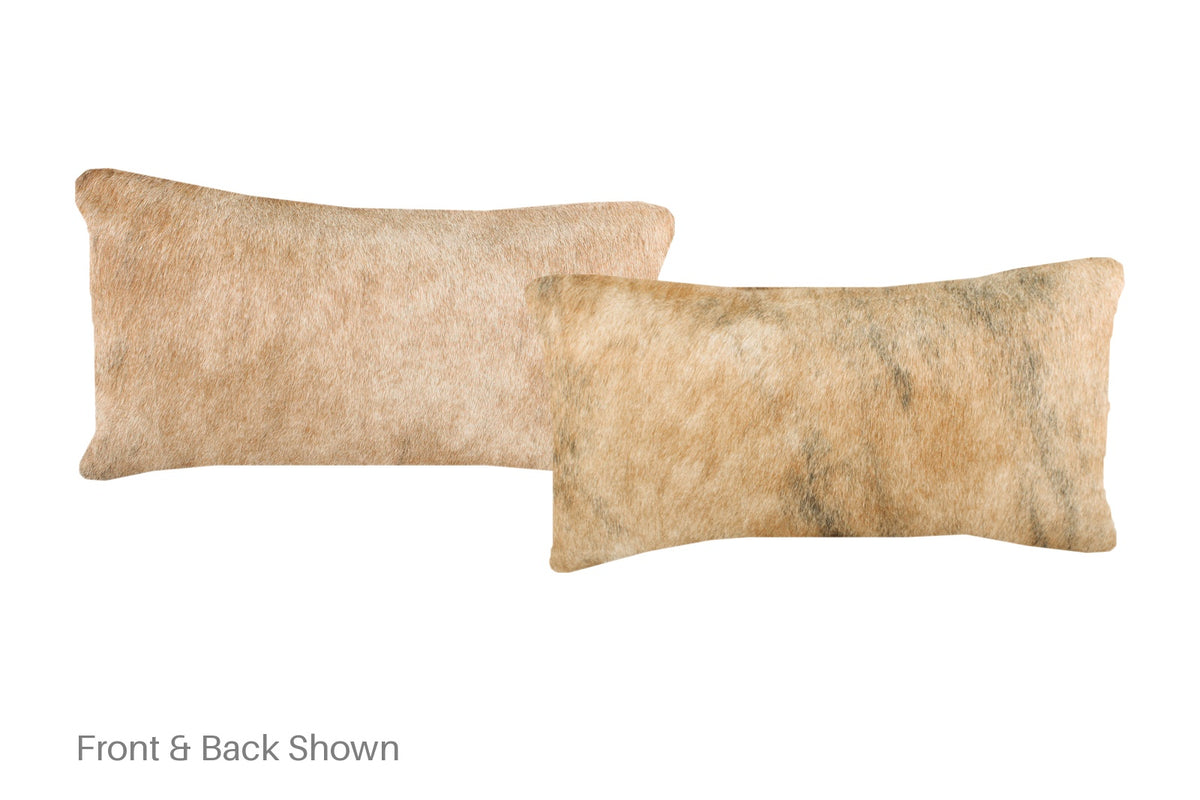 Light Brindle Cowhide Pillow #A51863