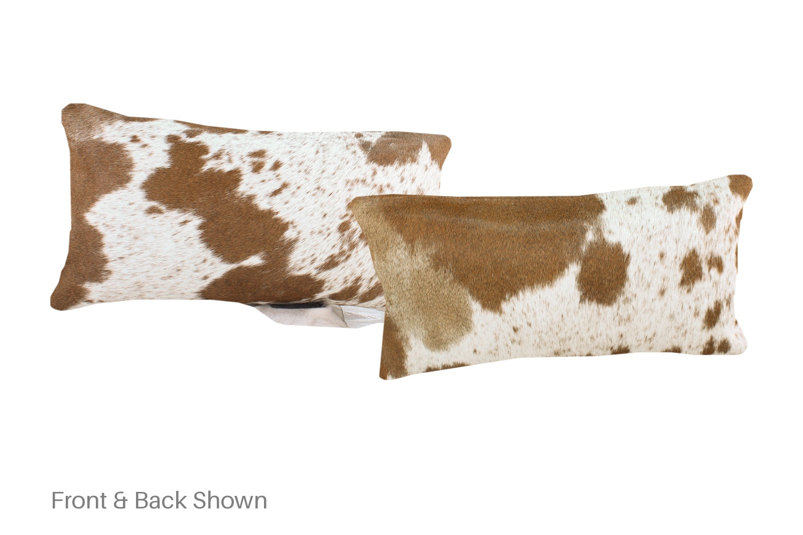 Brown and White Cowhide Pillow #A51866
