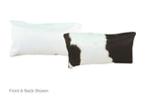 Black and White Cowhide Pillow 12x22 #A51870 by Hudson Hides