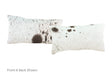 Salt and Pepper Black Cowhide Pillow 12x22 #A51873 by Hudson Hides