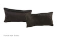 Solid Black Cowhide Pillow 12x22 #A51874 by Hudson Hides