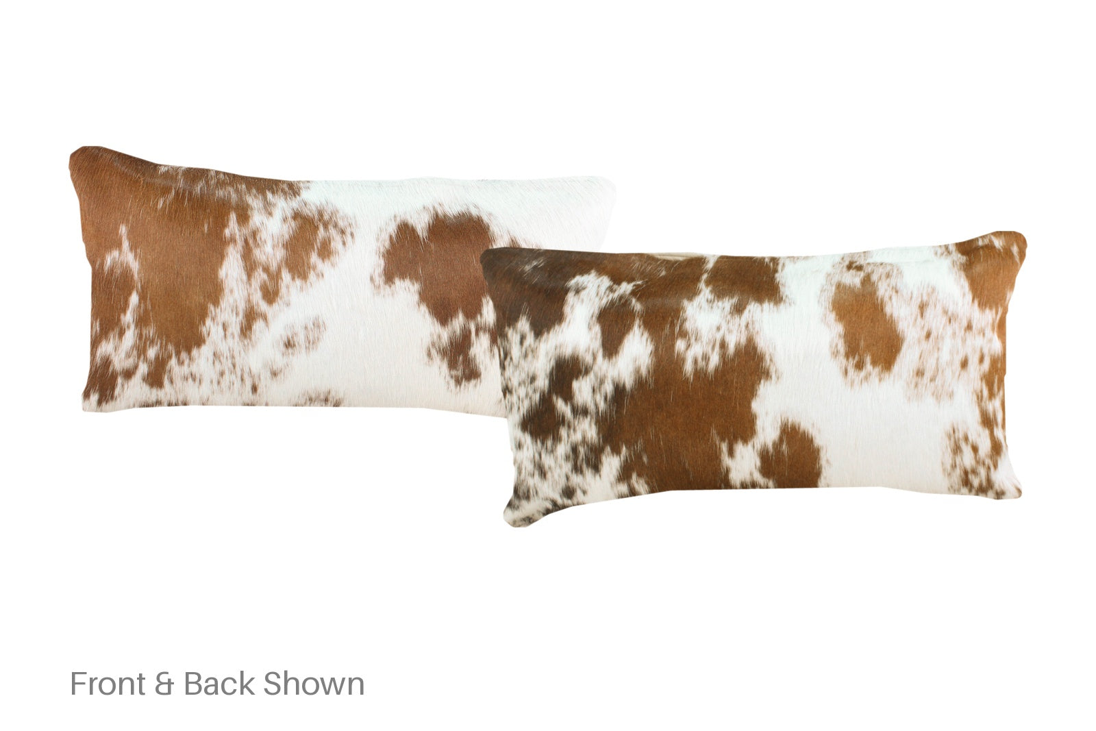 Brown and White Cowhide Pillow #A51879