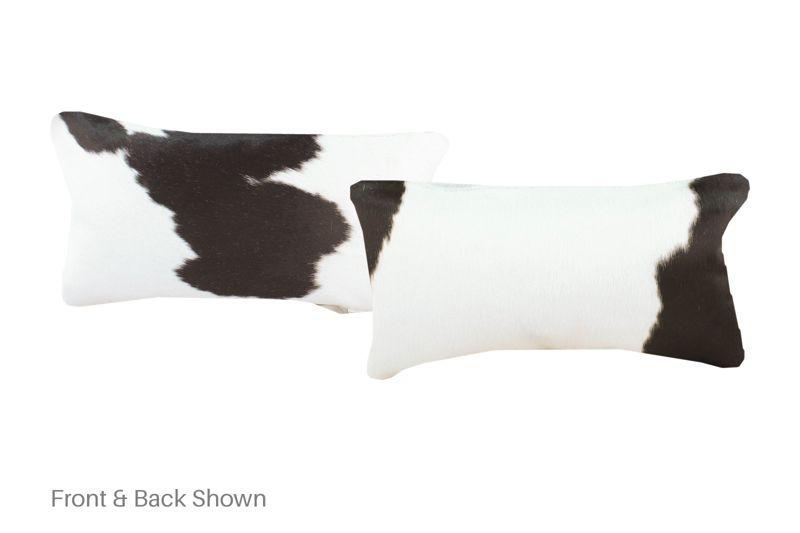 Black and White Cowhide Pillow #A51886