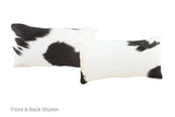 Black and White Cowhide Pillow 12x22 #A51887 by Hudson Hides