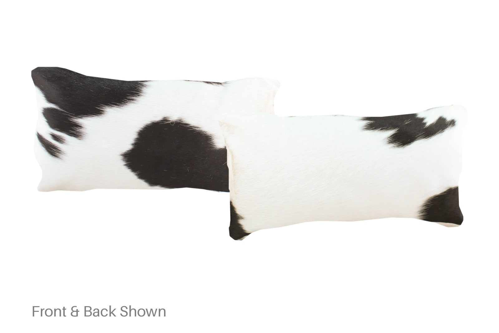 Black and White Cowhide Pillow #A51887