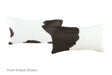 Black and White Cowhide Pillow 12x22 #A51888 by Hudson Hides